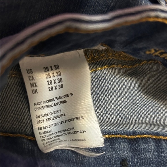 American Eagle Blue Extreme Flex Skinny Jeans - Picture 3 of 4